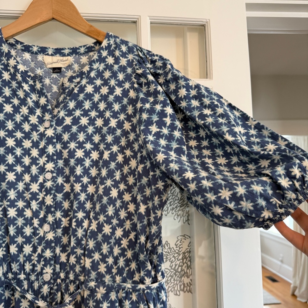 Universal Thread Blue Patterned Jumpsuit - image 5